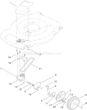 Part Location Diagram of 117-1018 Toro V-Belt