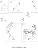 Muffler and Fuel Tank Assembly Diagram and Parts List for 20350 290000001-290999999 - 2009 Toro Lawn Mower