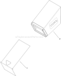 Rear Bag Assembly Diagram and Parts List for 20334 290000001-290999999 - 2009 Toro Lawn Mower