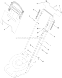 Upper Handle Assembly Diagram and Parts List for 20332 310000001-310999999 - 2010 Toro Lawn Mower