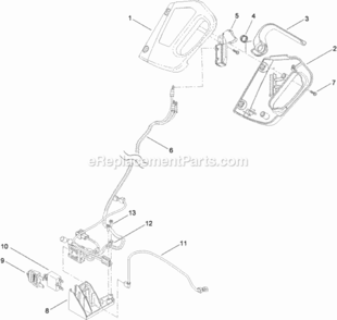 36_Volt_Switch_Assembly Diagram and Parts List for 20360 311000001 - 311999999 Toro Lawn Mower
