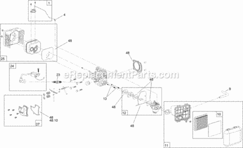Part Location Diagram of 121-4277 Toro Muffler And Shield Kit