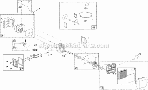 No_3_Engine_Assembly_No_121-2052 Diagram and Parts List for 20374 312000001 - 312999999 Toro Lawn Mower
