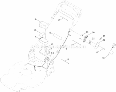 Electrical_Assembly Diagram and Parts List for 20374 313000001 - 313999999 Toro Lawn Mower