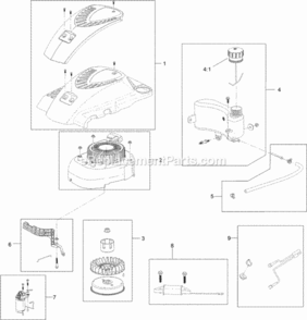 Shroud_Flywheel_And_Fuel_Tank_Assembly Diagram and Parts List for 20374 314000001 - 314999999 Toro Lawn Mower