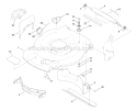 Housing And Rear Deflector Assembly Diagram and Parts List for 20377 2012 Toro Lawn Mower