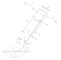 Handle Assembly Diagram and Parts List for 20377 2012 Toro Lawn Mower