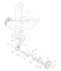 Transmission And Front Wheel Drive Assembly Diagram and Parts List for 20377 2013 Toro Lawn Mower