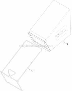 Part Location Diagram of 132-4529-03 Toro Bag Frame Asm