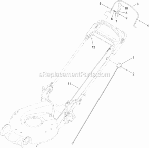 Brake_Control_Assembly Diagram and Parts List for 20383 313000001 - 313999999 Toro Lawn Mower