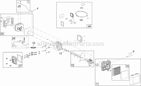 No_3_Engine_Assembly_No_121-2052 Diagram and Parts List for 20384 312000001 - 312999999 Toro Lawn Mower
