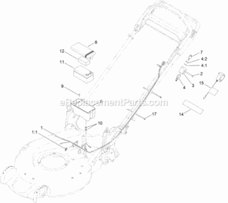 Electrical_Assembly Diagram and Parts List for 20384 312000001 - 312999999 Toro Lawn Mower