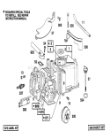 Engine Diagram and Parts List for 20431 39000001-39999999 - 1993 Toro Lawn Mower