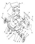 Housing Assembly Diagram and Parts List for 20431 39000001-39999999 - 1993 Toro Lawn Mower