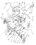 Housing Assembly Diagram and Parts List for 20432 39000001-39999999 - 1993 Toro Lawn Mower