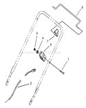 Brake Control Assembly Diagram and Parts List for 20433 39000001-39999999 - 1993 Toro Lawn Mower