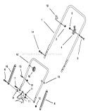 Part Location Diagram of 92-2278-05 Toro Upper Handle