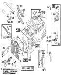 Engine Diagram and Parts List for 20435 49000001-49999999 - 1994 Toro Lawn Mower