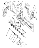 Gear Case Assembly Diagram and Parts List for 20436WF 39000001-39999999 - 1993 Toro Lawn Mower