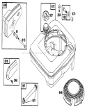 Page H Diagram and Parts List for 20436WF 39000001-39999999 - 1993 Toro Lawn Mower