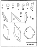 Page D Diagram and Parts List for 20438WF 39000001-39999999 - 1993 Toro Lawn Mower