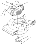 Engine Assembly Diagram and Parts List for 20438 39000001-39999999 - 1993 Toro Lawn Mower
