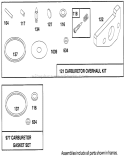 Engine Diagram and Parts List for 20438 39000001-39999999 - 1993 Toro Lawn Mower