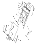 Handle Assembly Diagram and Parts List for 20439WF 39000001-39999999 - 1993 Toro Lawn Mower