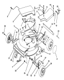 Housing Assembly Diagram and Parts List for 20439WF 39000001-39999999 - 1993 Toro Lawn Mower