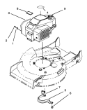 Engine Assembly Diagram and Parts List for 20439WF 39000001-39999999 - 1993 Toro Lawn Mower