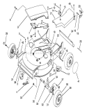 Housing Assembly Diagram and Parts List for 20439 49000001-49999999 - 1994 Toro Lawn Mower