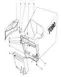 Part Location Diagram of 23-1060 Toro Latch Bag