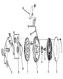 Rewind Starter Diagram and Parts List for 20440 5000001-5999999 - 1975 Toro Lawn Mower
