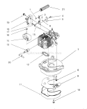 Brake & Muffler Assembly (model No. 20442 Only) Diagram and Parts List for 20442 6900001-6999999 - 1996 Toro Lawn Mower