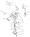 Carburetor Assembly (Model No. 20442 Only) Diagram and Parts List for 20444 5900001-5999999 - 1995 Toro Lawn Mower
