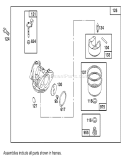 Carburetor Assembly Briggs and Stratton 127802-0640-01 Diagram and Parts List for 20444 5900001-5999999 - 1995 Toro Lawn Mower