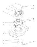 Engine Assembly Diagram and Parts List for 20444 6900001-6999999 - 1996 Toro Lawn Mower