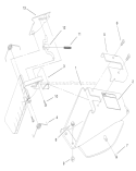 Discharge Chute Assembly Diagram and Parts List for 20445 7900001-7999999 - 1997 Toro Lawn Mower