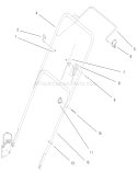 Handle Assembly Diagram and Parts List for 20445 7900001-7999999 - 1997 Toro Lawn Mower