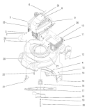 Part Location Diagram of 95-1652 Toro Decal - Recoil