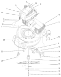 Engine Assembly Diagram and Parts List for 20449 7900001-7999999 - 1997 Toro Lawn Mower