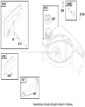 Page G Diagram and Parts List for 20450 8900001-8999999 - 1998 Toro Lawn Mower