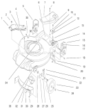 Housing Assembly Diagram and Parts List for 20452 8900001-8999999 - 1998 Toro Lawn Mower