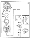 Page H Diagram and Parts List for 20443 6900001-6999999 - 1996 Toro Lawn Mower