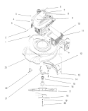 Part Location Diagram of 16-9279 Toro Deck W/Decals