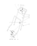 Handle Assembly Diagram and Parts List for 20456 6000001-6999999 - 1976 Toro Lawn Mower