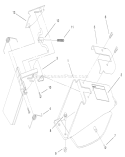 Discharge Chute & Door Assembly Diagram and Parts List for 20457 7900001-7999999 - 1997 Toro Lawn Mower