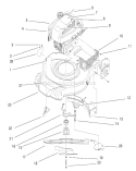 Engine Assembly Diagram and Parts List for 20457 7900001-7999999 - 1997 Toro Lawn Mower