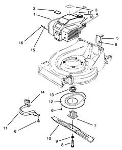 Part Location Diagram of 77-7120 Toro Brake Cover-P/W Engine
