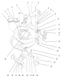 Housing Assembly Diagram and Parts List for 20448 7900001-7999999 - 1997 Toro Lawn Mower